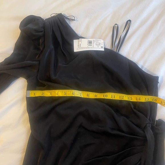 AIDAN MATTOX One-Shoulder Puff-Sleeve Dress - Picture 6 of 9